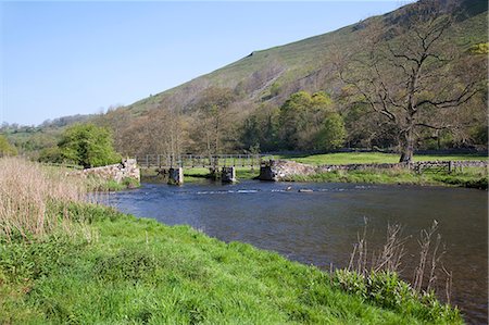 river wye - Footbridge and River Wye, Monsal Dale, Derbyshire, England, United Kingdom, Europe Stock Photo - Rights-Managed, Code: 841-06448937