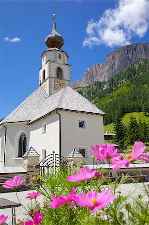 Église, Colfosco, vallée de Badia, Province de Bolzano, Trentin-Haut-Adige, Italie, Europe Photographie de stock - Rights-Managed, Code: 841-06449058