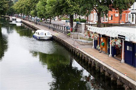 Norwich Yacht Station and River Wensum, Norwich, Norfolk, England, United Kingdom, Europe Fotografie stock - Rights-Managed, Codice: 841-06449184