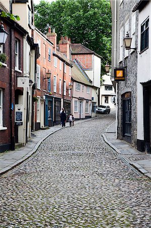 Elm Hill, Norwich, Norfolk, England, United Kingdom, Europe Fotografie stock - Rights-Managed, Codice: 841-06449195