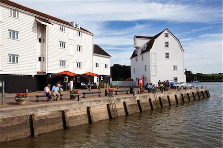 Quayside and the Tide Mill Living Museum at Woodbridge Riverside, Woodbridge, Suffolk, England, United Kingdom, Europe Stock Photo - Rights-Managed, Code: 841-06449261