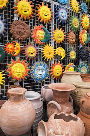 Pottery souvenirs, Paphos, Cyprus, Europe Foto de stock - Con derechos protegidos, Código: 841-06449302