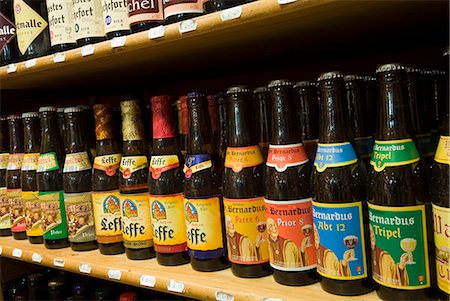 Belgian beers, Bruges, West Vlaanderen (Flanders), Belgium, Europe Stock Photo - Rights-Managed, Code: 841-06449484