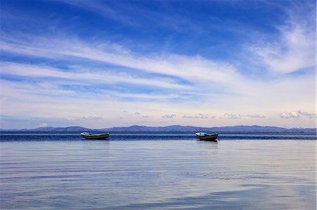 simsearch:841-06449783,k - Two boats on the lake, Kollabaya, Challapampa, Isla del Sol, Lake Titicaca, Bolivia, South America Stock Photo - Rights-Managed, Code: 841-06449691