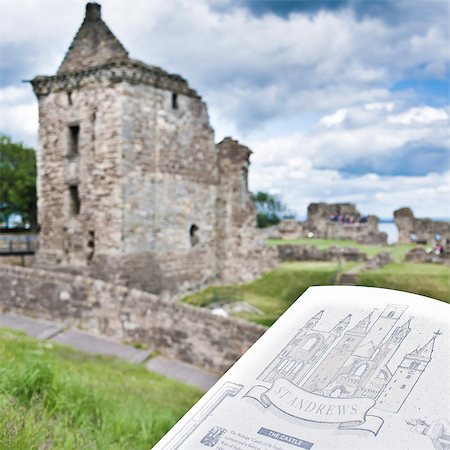 Castle de St. Andrews, St. Andrews, Fife, Écosse, Royaume-Uni, Europe Photographie de stock - Rights-Managed, Code: 841-06449795