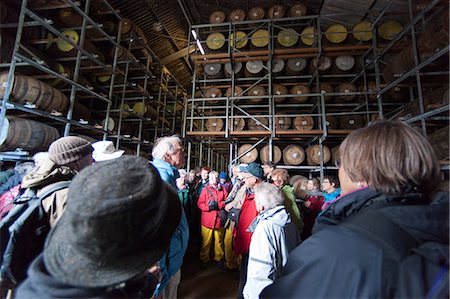 people scotland - Jura whisky distillery barrel storage, Jura Island, Inner Hebrides, Scotland, United Kingdom, Europe Stock Photo - Rights-Managed, Code: 841-06449799