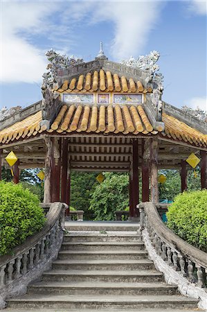 A pagoda in the grounds of Imperial Citadel, Hue, UNESCO World Heritage Site, Vietnam, Indochina, Southeast Asia, Asia Stock Photo - Rights-Managed, Code: 841-06499243