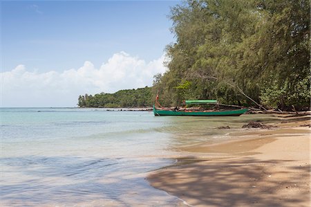 simsearch:841-05846460,k - Travel boat moored on Bamboo Island, Sihanoukville, Cambodia, Indochina, Southeast Asia, Asia Photographie de stock - Rights-Managed, Code: 841-06499268