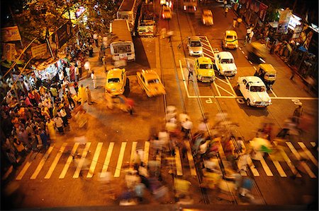 Zebra crossing, Kolkata, West Bengal, India, Asia Foto de stock - Direito Controlado, Número: 841-06499758