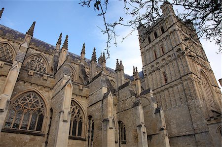 simsearch:841-08240212,k - Nave and tower from the south, Exeter Cathedral, Exeter, Devon, England, United Kingdom, Europe Stockbilder - Lizenzpflichtiges, Bildnummer: 841-06499878