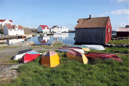 south harbour - Upturned boats, South Harbour, Utsire island, west of Karmoy, Norway, Scandinavia, Europe Stock Photo - Rights-Managed, Code: 841-06499872