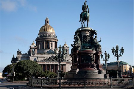 st petersburg, russia - St. Isaacs Cathedral, St. Isaacs Square, St. Petersburg, Russia, Europe Stock Photo - Rights-Managed, Code: 841-06499915