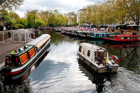 The Grand Union Canal, Little Venice, Maida Vale, London, England, United Kingdom, Europe Stock Photo - Rights-Managed, Code: 841-06499913