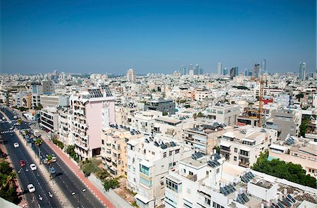 skyline roads - Hayarkon Street, Tel Aviv City Centre, Tel Aviv, Israel, Middle East Stock Photo - Rights-Managed, Code: 841-06499925