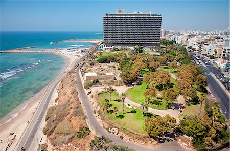 Hilton Hotel and Independence Park, Hayarkon Street, Tel Aviv, Israel, Middle East Stock Photo - Rights-Managed, Code: 841-06499922