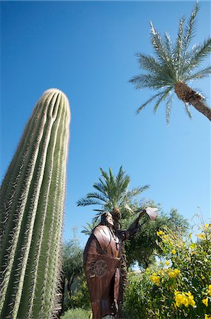 park in small town - Old Scottsdale, Scottsdale, near Phoenix, Arizona, United States of America, North America Stock Photo - Rights-Managed, Code: 841-06499955