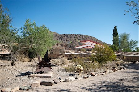 simsearch:841-06499973,k - Taliesin West, personal home of Frank Lloyd Wright, near Phoenix, Arizona, United States of America, North America Foto de stock - Direito Controlado, Número: 841-06499959
