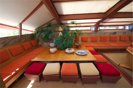 frank lloyd wright - Taliesin West, personal home of Frank Lloyd Wright, near Phoenix, Arizona, United States of America, North America Stock Photo - Rights-Managed, Code: 841-06499964