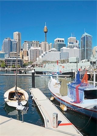 sydney skyline - Darling Harbour, Sydney, New South Wales, Australia, Pacific Stock Photo - Rights-Managed, Code: 841-06500125