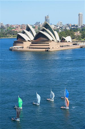 sydney skyline - Opera House, UNESCO World Heritage Site, Sydney, New South Wales, Australia, Pacific Stock Photo - Rights-Managed, Code: 841-06500159