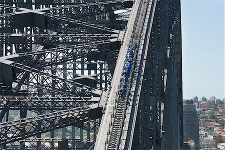 steel and architecture - People walking on Sydney Harbour Bridge, Sydney, New South Wales, Australia, Pacific Stock Photo - Rights-Managed, Code: 841-06500153