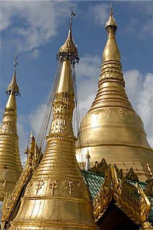 pagoda - The Shwedagon Pagoda, Yangon (Rangoon), Yangon region, Republic of the Union of Myanmar (Burma), Asia Foto de stock - Con derechos protegidos, Código: 841-06500177