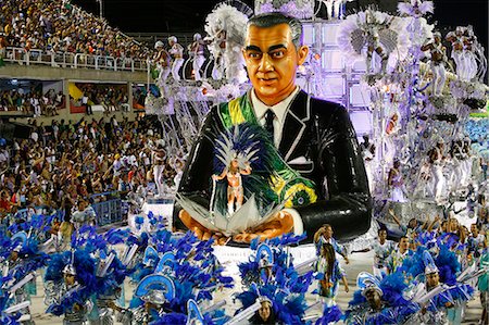 Carnival parade at the Sambodrome, Rio de Janeiro, Brazil, South America Stock Photo - Rights-Managed, Code: 841-06500364