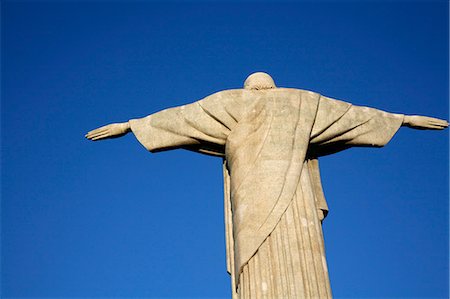 The statue of Christ the Redeemer on top of the Corcovado mountain, Rio de Janeiro, Brazil, South America Stock Photo - Rights-Managed, Code: 841-06500387