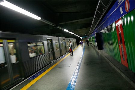 san pablo - Metro station, Sao Paulo, Brazil, South America Foto de stock - Con derechos protegidos, Código: 841-06500439