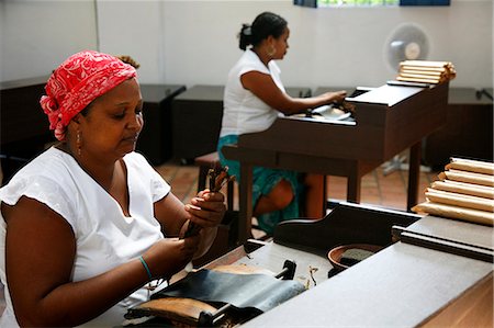 Women making cigars at the Dannemann factory in Sao Felix, Bahia, Brazil, South America Stock Photo - Rights-Managed, Code: 841-06500479