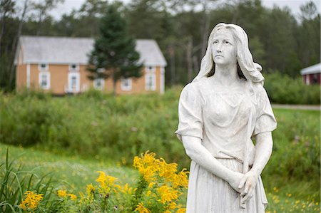 statue - Evangeline statue, Acadian Village, Van Buren, Maine, United States of America, North America Stockbilder - Lizenzpflichtiges, Bildnummer: 841-06500795