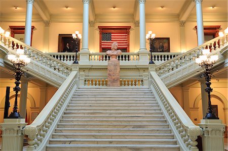 North Atrium in the Georgia State Capitol, Atlanta, Georgia, United States of America, North America Photographie de stock - Rights-Managed, Code: 841-06500830