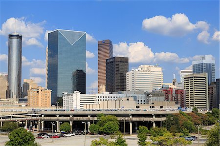 Atlanta skyline, Georgia, United States of America, North America Foto de stock - Direito Controlado, Número: 841-06500856