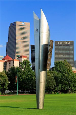 Sculpture in Centennial Olympic Park, Atlanta, Georgia, United States of America, North America Stock Photo - Rights-Managed, Code: 841-06500864