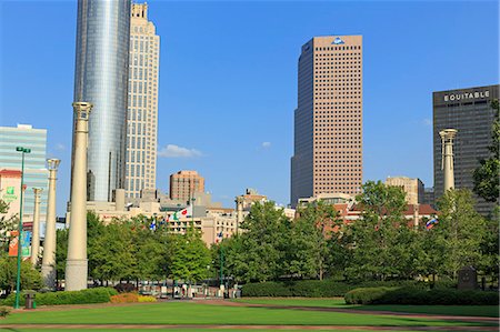 Centennial Olympic Park, Atlanta, Georgia, United States of America, North America Stock Photo - Rights-Managed, Code: 841-06500861