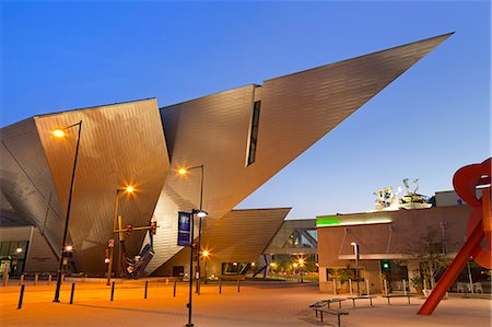 Denver Art Museum, Denver, Colorado, United States of America, North America Foto de stock - Con derechos protegidos, Código: 841-06500920