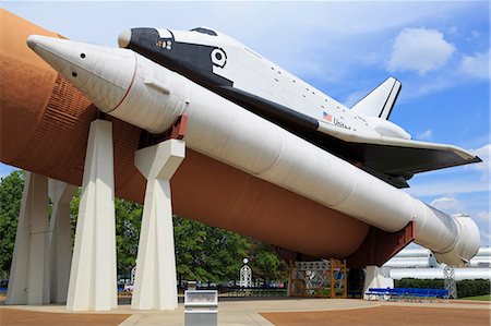 Space Shuttle at the United States Space and Rocket Center, Huntsville, Alabama, United States of America, North America Photographie de stock - Rights-Managed, Code: 841-06500946