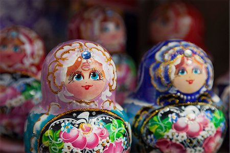 Decorative Russian dolls for sale, St. Petersburg, Russia, Europe Stock Photo - Rights-Managed, Code: 841-06500960