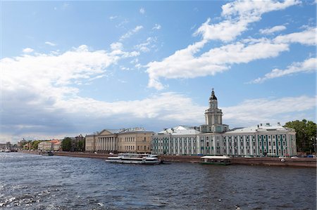 san petersburgo rusia - The River Neva and Kunstkammer building, St. Petersburg, Russia, Europe Foto de stock - Con derechos protegidos, Código: 841-06500977