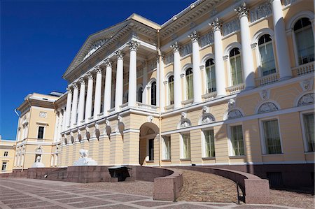 st. petersburg - Facade of the Russian Museum, St. Petersburg, Russia, Europe Foto de stock - Con derechos protegidos, Código: 841-06500990