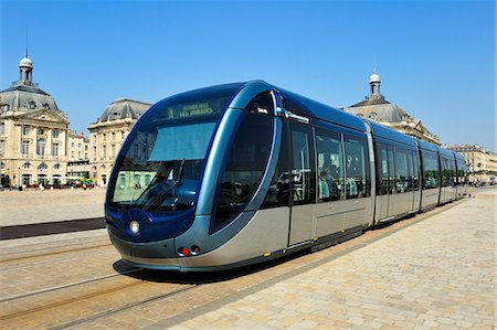Tram, Place de la Bourse, Bordeaux, UNESCO World Heritage Site, Gironde, Aquitaine, France, Europe Stock Photo - Rights-Managed, Code: 841-06501050