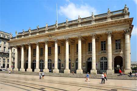 Le Grand Theatre, Place de la Comedie, Bordeaux, UNESCO World Heritage Site, Gironde, Aquitaine, France, Europe Foto de stock - Con derechos protegidos, Código: 841-06501070