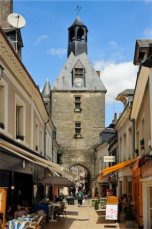 Old Town Gate, Amboise, UNESCO World Heritage Site, Indre-et-Loire, Centre, France, Europe Foto de stock - Con derechos protegidos, Código: 841-06501089