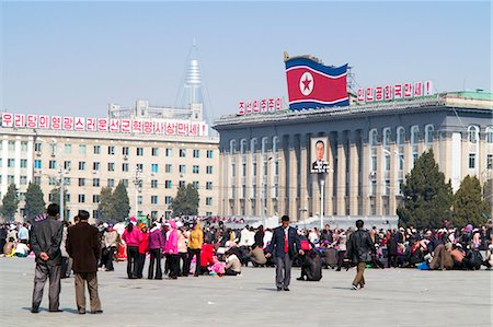 Kim Il Sung Square, Pyongyang, Democratic People's Republic of Korea (DPRK), North Korea, Asia Stock Photo - Rights-Managed, Code: 841-06501137