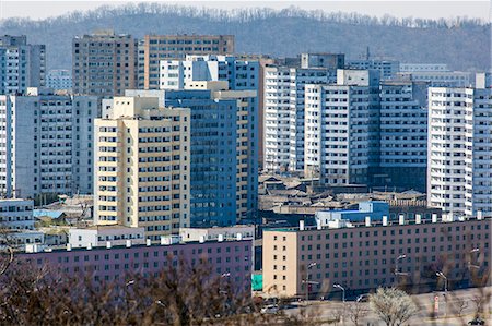Apartment buildings, Pyongyang, Democratic People's Republic of Korea (DPRK), North Korea, Asia Stock Photo - Rights-Managed, Code: 841-06501214