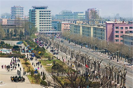 City streets, Hamhung, Democratic People's Republic of Korea (DPRK), North Korea, Asia Stock Photo - Rights-Managed, Code: 841-06501249