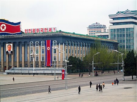 Kim Il Sung Square, Pyongyang, Democratic People's Republic of Korea (DPRK), North Korea, Asia Stockbilder - Lizenzpflichtiges, Bildnummer: 841-06501274