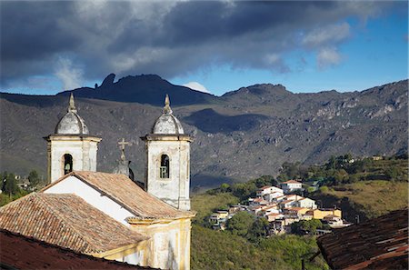 simsearch:841-06501378,k - View of Our Lady of Merces de Baixo Church, Ouro Preto, UNESCO World Heritage Site, Minas Gerais, Brazil, South America Foto de stock - Con derechos protegidos, Código: 841-06501365