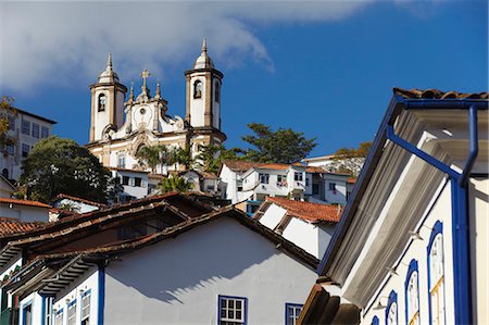 simsearch:841-03675506,k - View of colonial buildings and Nossa Senhora do Carmo (Our Lady of Mount Carmel) Church, Ouro Preto, UNESCO World Heritage Site, Minas Gerais, Brazil, South America Photographie de stock - Rights-Managed, Code: 841-06501398