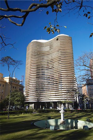 Niemeyer Building, Belo Horizonte, Minas Gerais, Brazil, South America Stockbilder - Lizenzpflichtiges, Bildnummer: 841-06501401